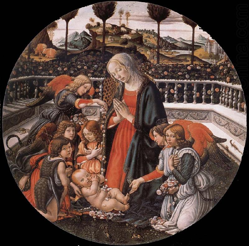 Francesco Botticini The Adoracion of the Nino china oil painting image